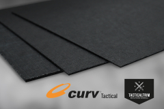 Black Curv® Tactical 0,9 mm (1/2) Halbe Platte 136 cm x 75 cm