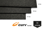 Black Curv® Tactical 0,9 mm (1/12) Zwölftel Platte 45 cm x 37 cm