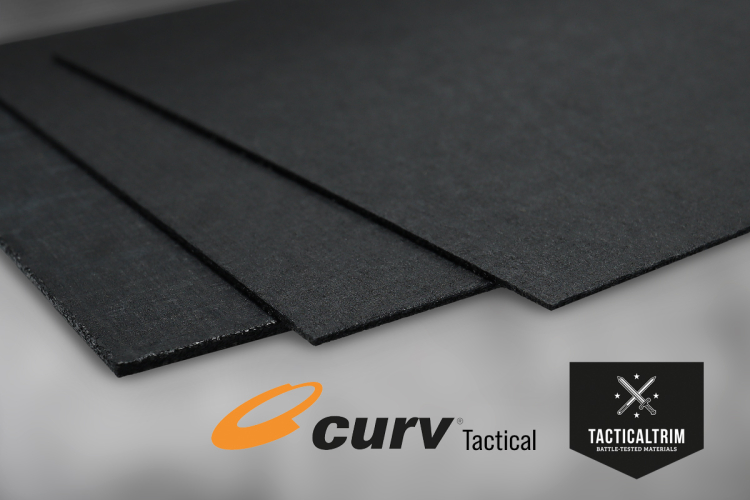 Black Curv® Tactical 1,4 mm (1/12) Zwölftel Platte 45 cm x 37 cm