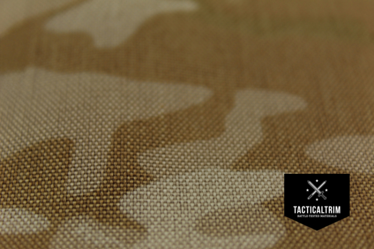 Muster 500 den WESTRIDGE® Nylon PU-beschichtet MultiCam® Arid ca. 14,8 cm x 10,5 cm