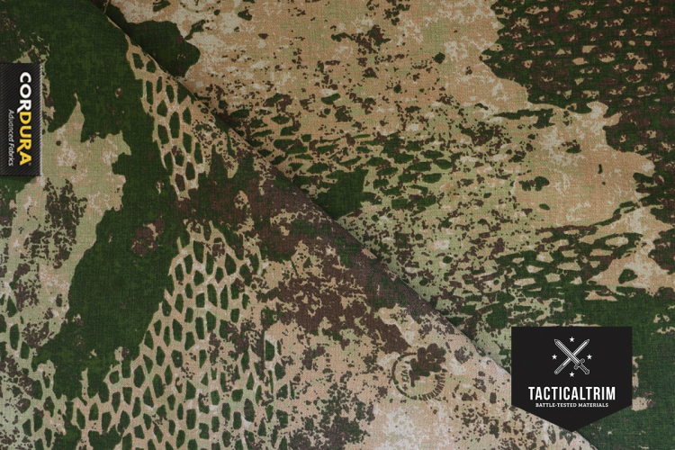 Muster 560 dtex CORDURA® PU-beschichtet PHANTOMLEAF® WASP II Z1b ca. 14,8 cm x 10,5 cm