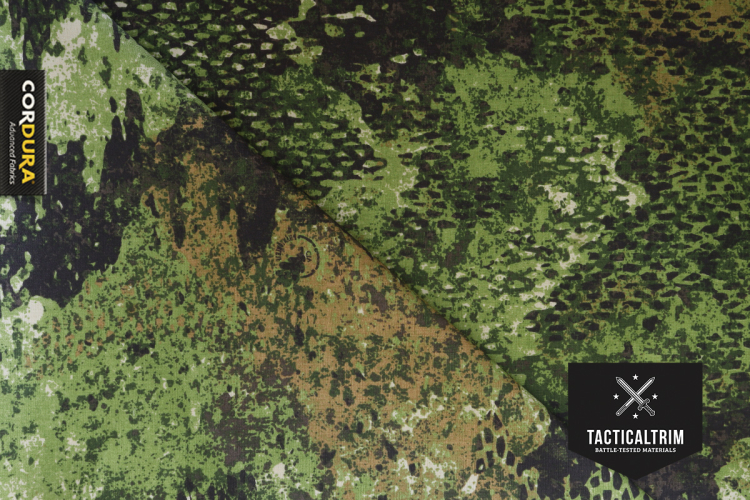 Muster 560 dtex CORDURA® PU-beschichtet PHANTOMLEAF® WASP II Z3a ca. 14,8 cm x 10,5 cm