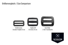 OnlyPrecision Triglide 25 mm (1.00") Matte Black Aluminum