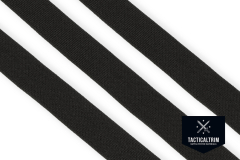 Nylon Gurtband Schwarz Solution-Dyed, 25 mm, Meterware