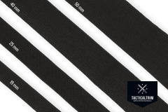 Nylon Gurtband Schwarz Solution-Dyed, 25 mm, Meterware