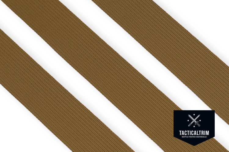 Nylon Gurtband Coyote Brown Solution-Dyed, 40 mm, Meterware