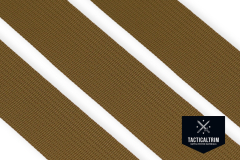 Nylon Gurtband Coyote Brown Solution-Dyed, 50 mm, Meterware