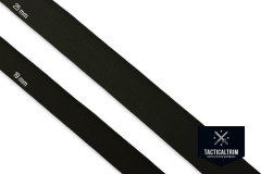 Nylon Einfassband Schwarz Solution-Dyed, 19 mm, Meterware