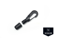 Großer Shock Cord-Haken 8 mm Schwarz