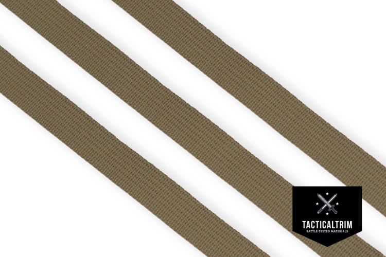 Nylon Gurtband Tan 499 Solution-Dyed, 19 mm, Meterware