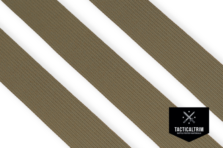 Nylon Gurtband Tan 499 Solution-Dyed, 38 mm, Meterware