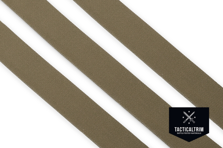 Nylon Einfassband Tan 499 Solution-Dyed, 25 mm, Meterware