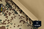 1100 dtex INVISTA CORDURA® mit synthetischem Kautschuk 3-Farben Flecktarn Meterware